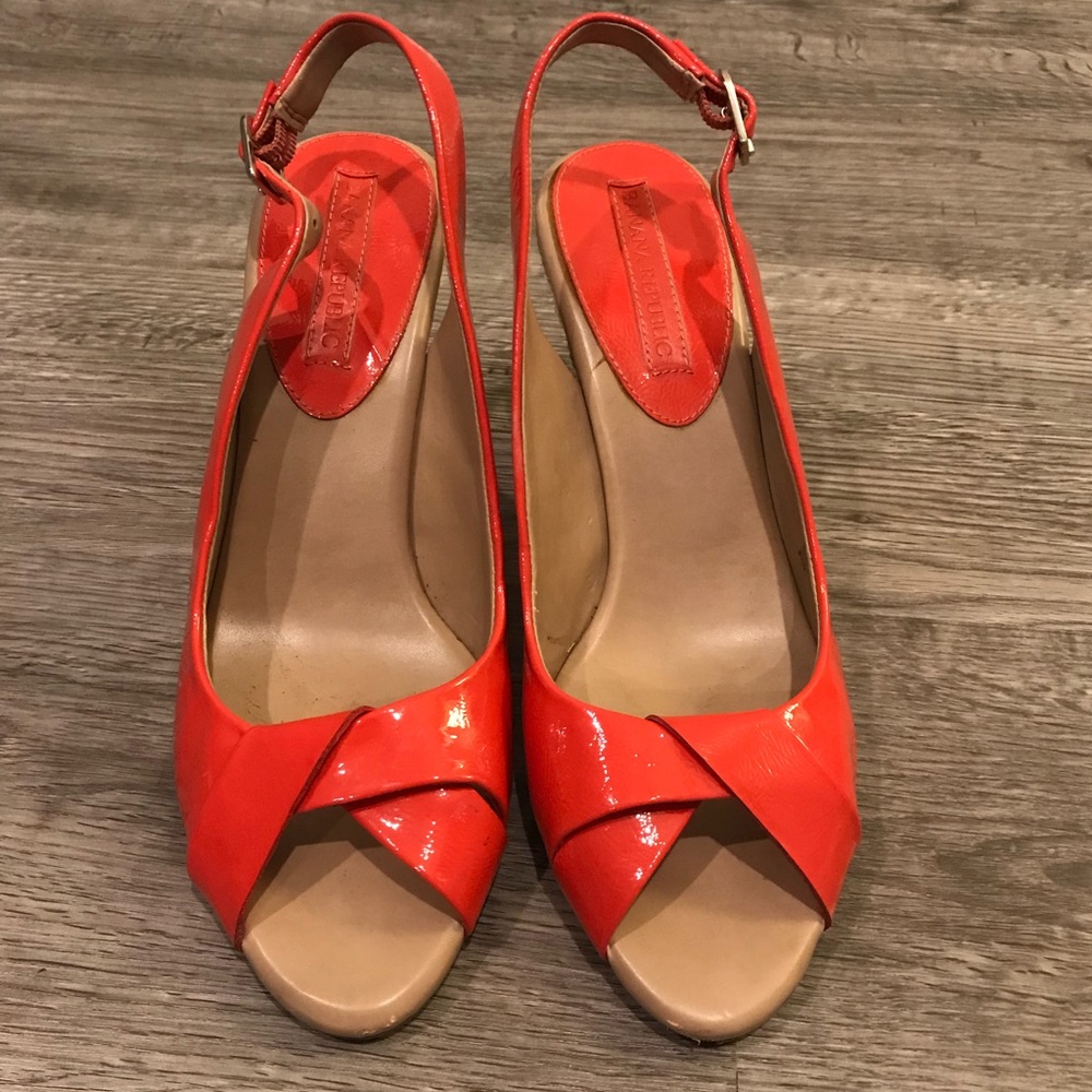 Banana Republic espadrille wedge sandal